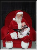 Ava with Santa